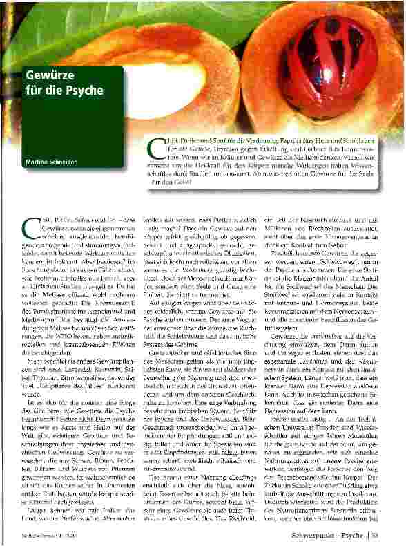 Vorschauseite 1: Gewürze für die Psyche