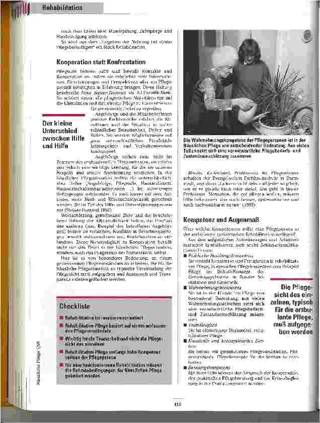 Vorschauseite 3: Nicht um jeden Preis Rehabilitative Häusliche Pflege älterer Menschen: Anforderungen, Grenzen, Perspektiven