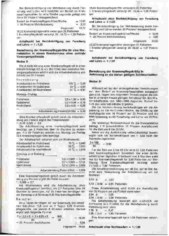 Vorschauseite 3: Anhaltszahlen für den Krankenpflegedienst