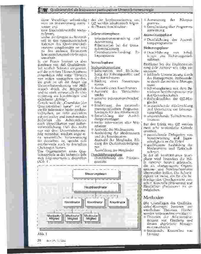 Vorschauseite 2: Qualitätszirkel als Instrument partizipativer Unternehmensstrategie (Q)