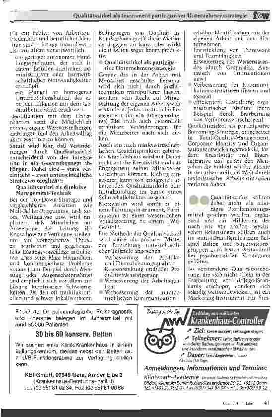 Vorschauseite 5: Qualitätszirkel als Instrument partizipativer Unternehmensstrategie (Q)
