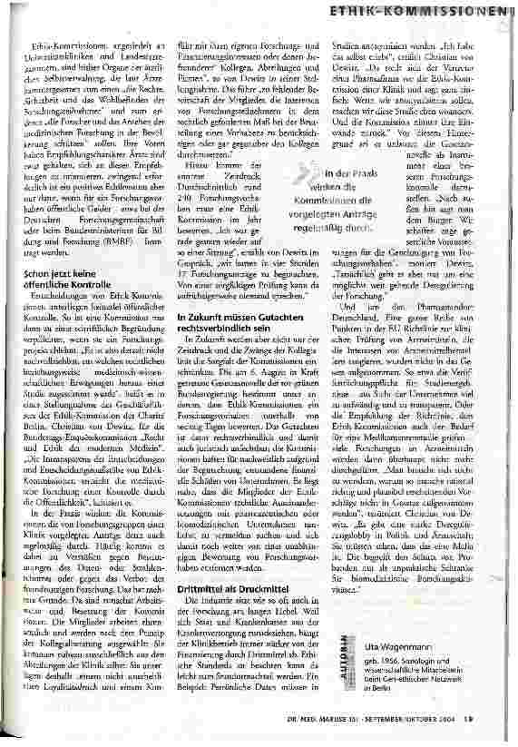 Vorschauseite 2: Forschung ohne Kontrolle