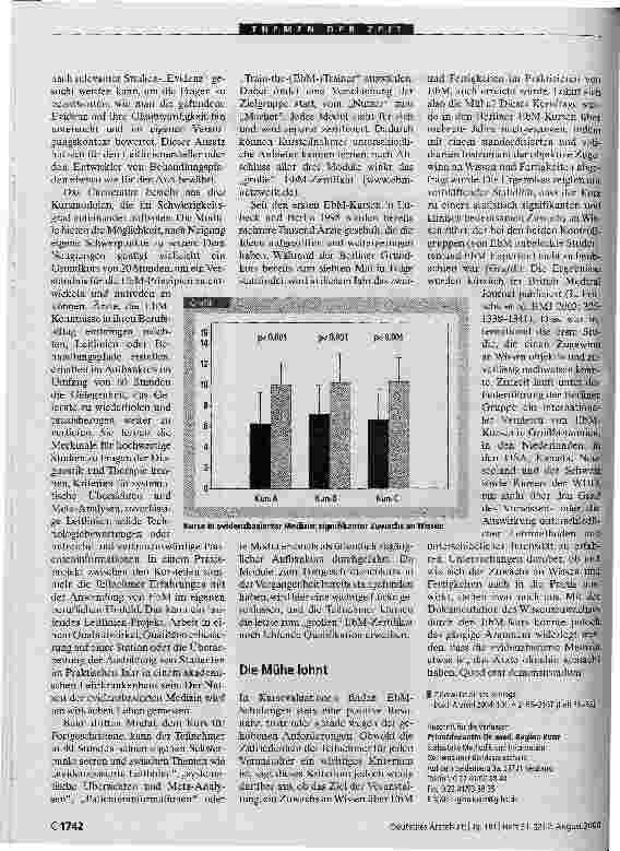Vorschauseite 2: Eine Lücke wird geschlossenEvidenzbasierte Medizin
