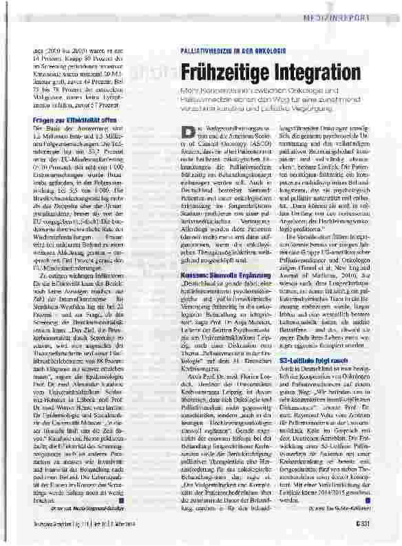 Vorschauseite 1: Frühzeitige Integration