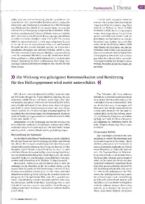 Vorschauseite 4: Beziehungsreiche Medizin