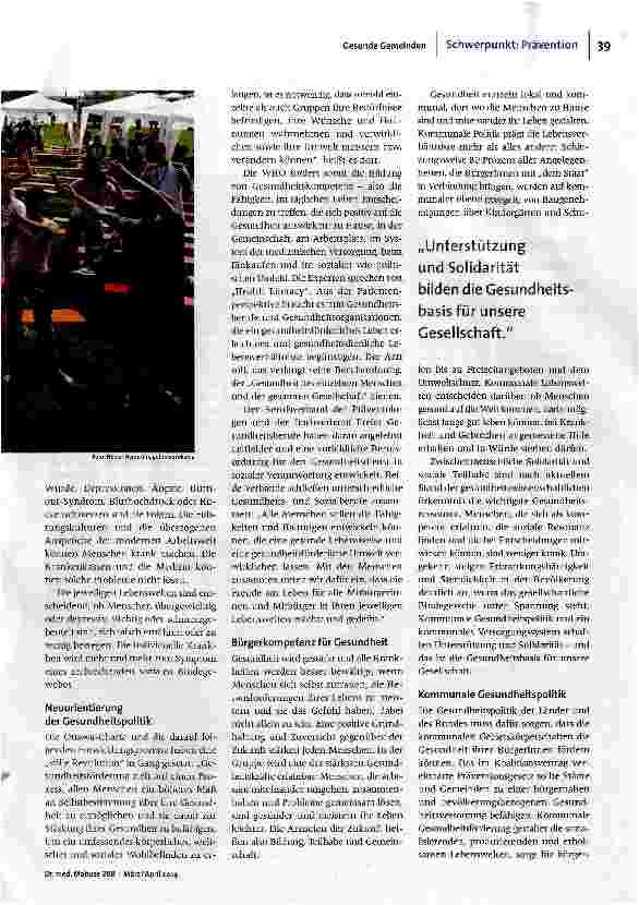 Vorschauseite 2: Gesunde Gemeinden