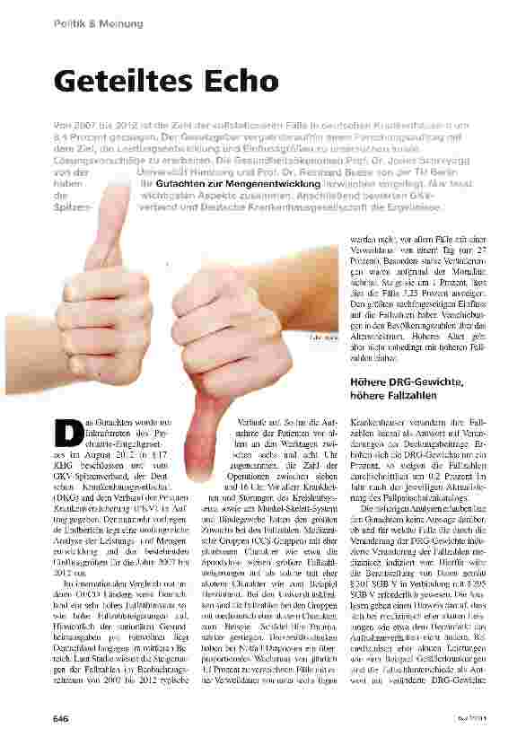 Vorschauseite 1: Geteiltes Echo