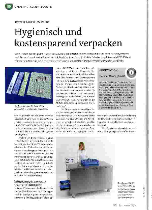 Vorschauseite 1: Hygienisch und kostensparend verpacken