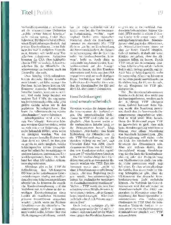 Vorschauseite 2: Alarmstimmung vor dem großen Deal