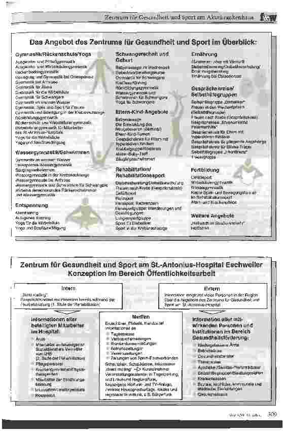 Vorschauseite 3: Zentrum für Gesundheit und Sport am Akutkrankenhaus Ein Modell mit Zukunft
