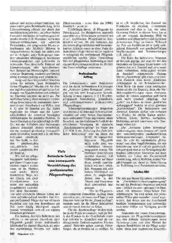 Vorschauseite 2: Neue Herausforderungen Mehr Selbständigkeit für Behinderte durch professionelle Hilfe