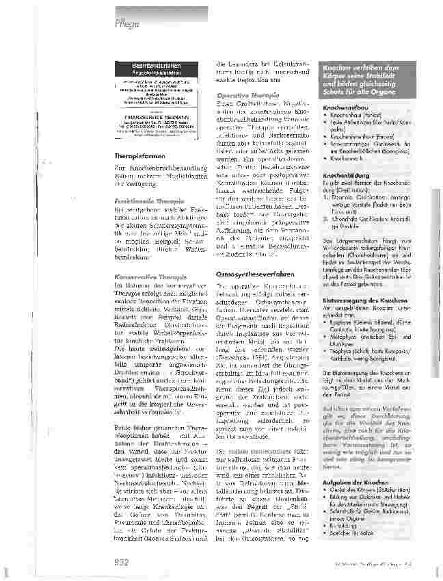 Vorschauseite 3: Der Knochenbruch und seine Behandlung1. Teil: Anatomische Grundlagen und Therapieprinzipien