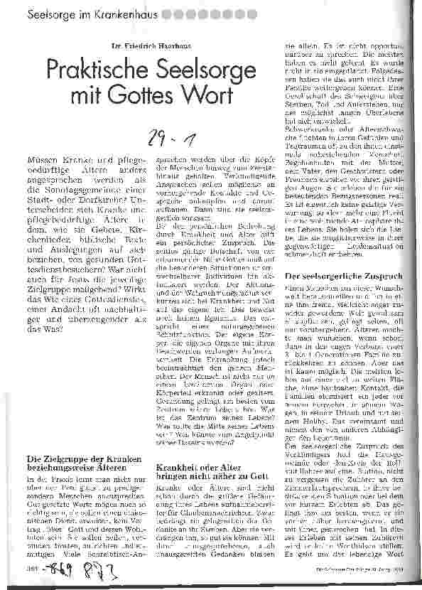 Vorschauseite 1: Praktische Seelsorge mit Gottes Wort