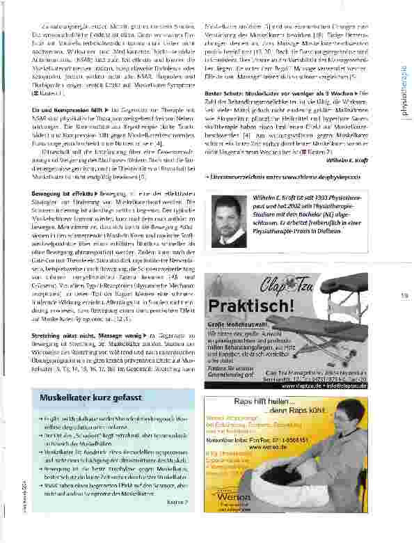 Vorschauseite 4: Wissenschaft aktuell: Muskelkater Adaptation in der Myofibrille