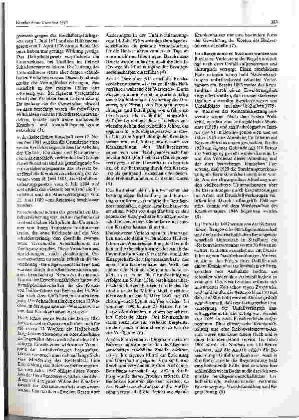 Vorschauseite 2: Zur historischen Entwicklung des berufsgenossenschaftlichen Heilverfahrens und der Berufsgenossenschaftlichen Unfallklinik Murnau