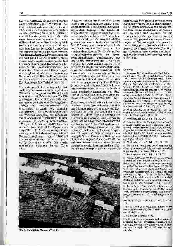 Vorschauseite 5: Zur historischen Entwicklung des berufsgenossenschaftlichen Heilverfahrens und der Berufsgenossenschaftlichen Unfallklinik Murnau