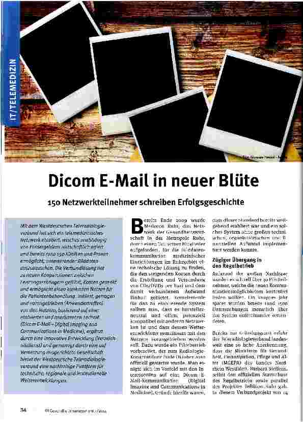 Vorschauseite 1: Dicom E-Mail in neuer Blüte