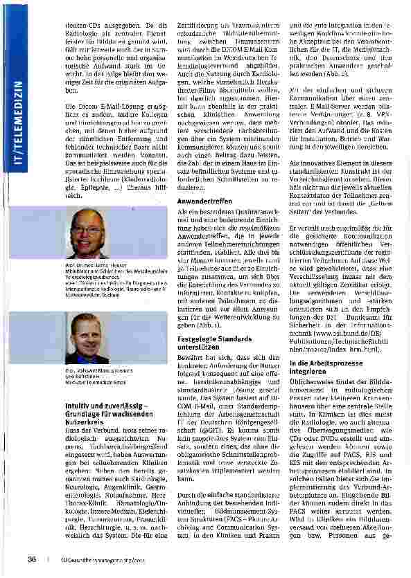Vorschauseite 3: Dicom E-Mail in neuer Blüte