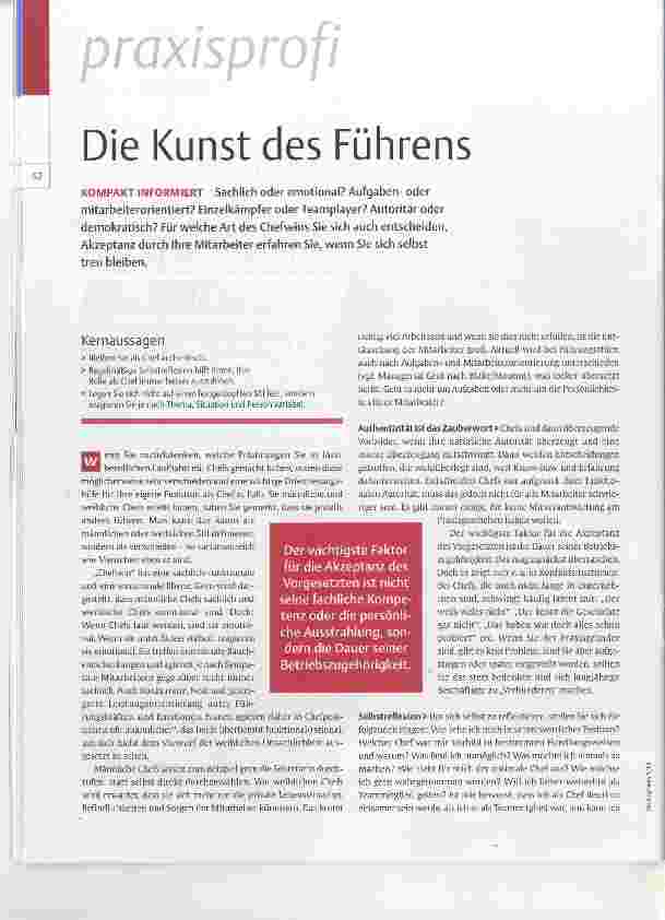 Vorschauseite 1: Die Kunst des Führens