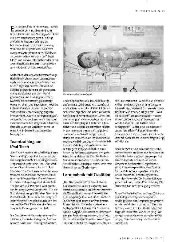 Vorschauseite 2: Medizin einüben mit Netz und doppeltem Boden