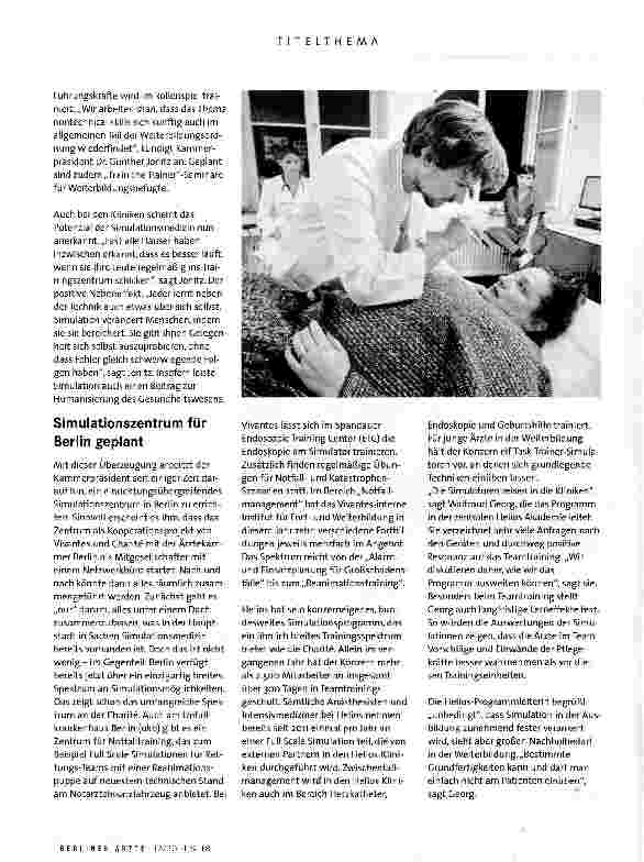 Vorschauseite 5: Medizin einüben mit Netz und doppeltem Boden