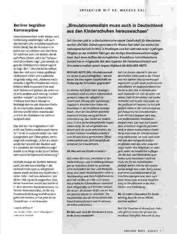 Vorschauseite 6: Medizin einüben mit Netz und doppeltem Boden