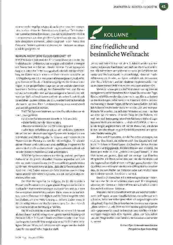 Vorschauseite 2: Mit 3-D-Dokumentation und Simulation Kosten sparen