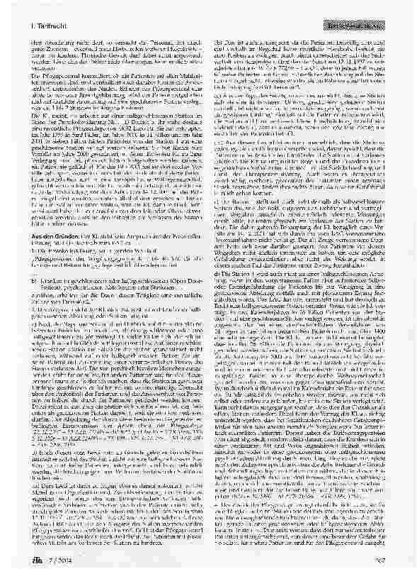 Vorschauseite 2: Pflege(Psychiatrie-)zulage - halbgeschlossene Station