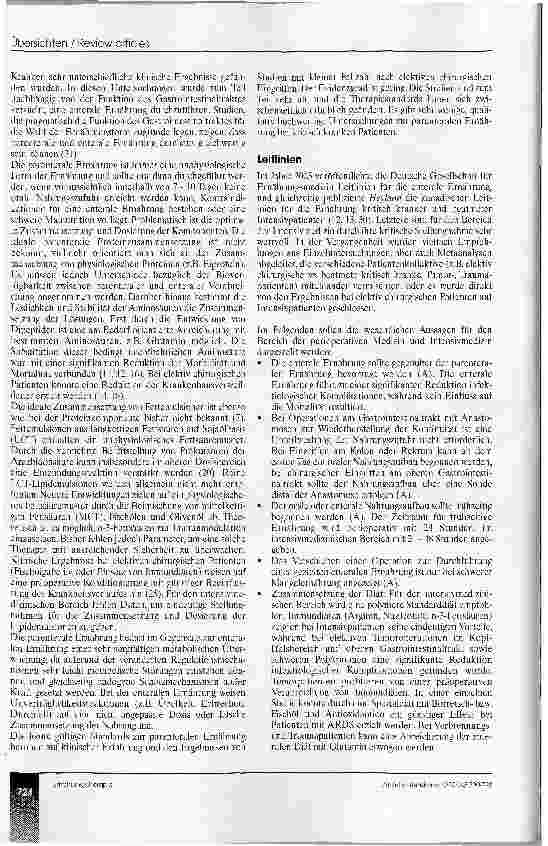Vorschauseite 3: Ernährung des kritisch Kranken