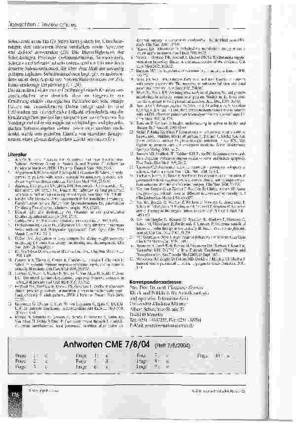 Vorschauseite 5: Ernährung des kritisch Kranken