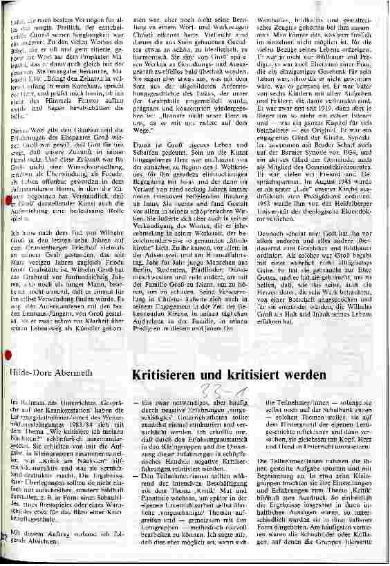 Vorschauseite 1: Kritisieren und kritisiert werden