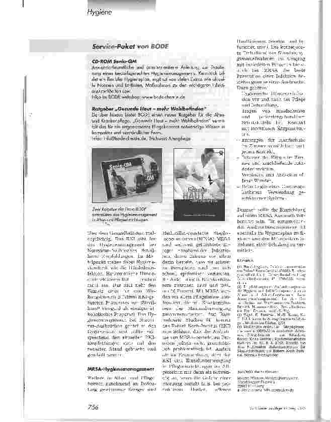 Vorschauseite 3: Risiken systematisch minimieren - Hygiene in der Altenpflege