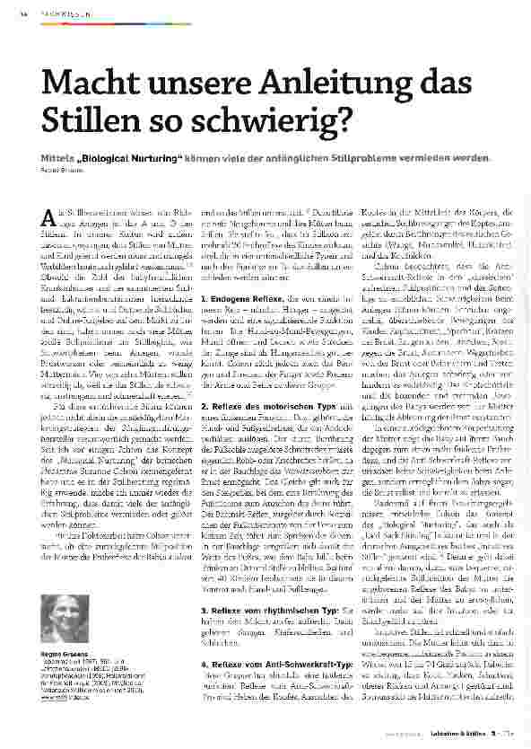 Vorschauseite 1: Macht unsere Anleitung das Stillen so schwierig?