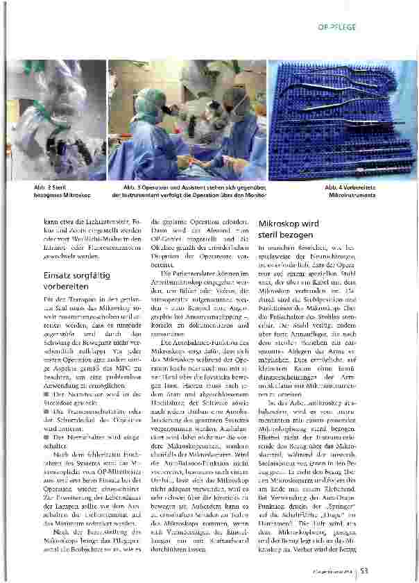 Vorschauseite 3: Mit ruhiger Hand - Instrumentieren unter dem Mikroskop