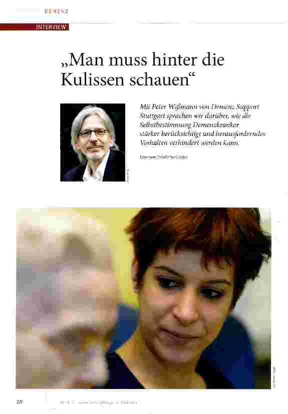 Vorschauseite 1: „Man muss hinter die Kulissen schauen