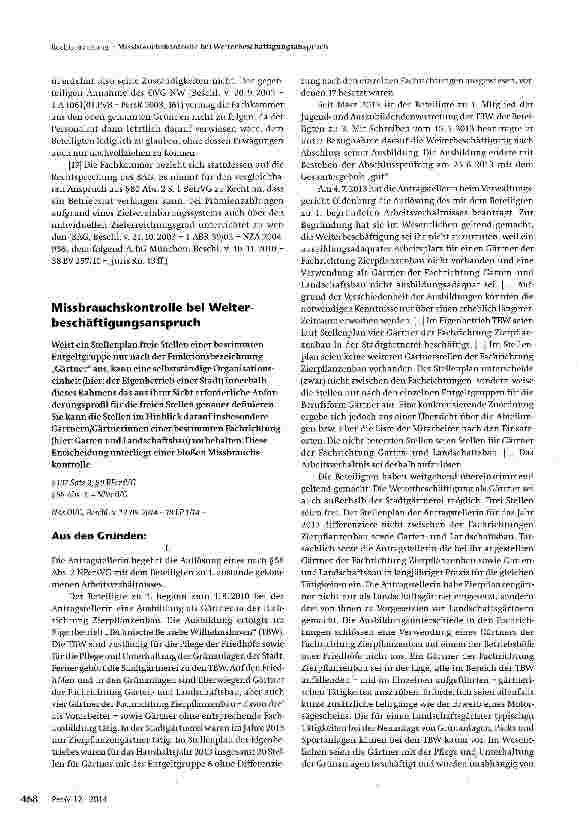 Vorschauseite 3: Unterrichtung über Leistungsprämien