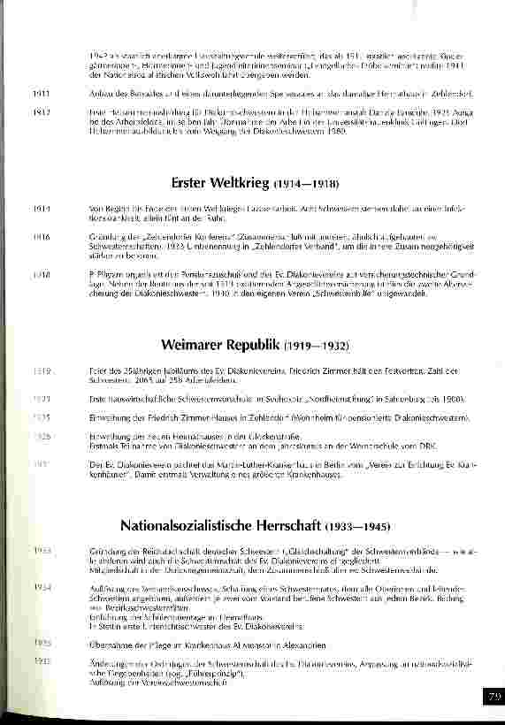 Vorschauseite 2: Geschichte des Ev. Diakonievereins E.V. und seiner Schwesternschaft
