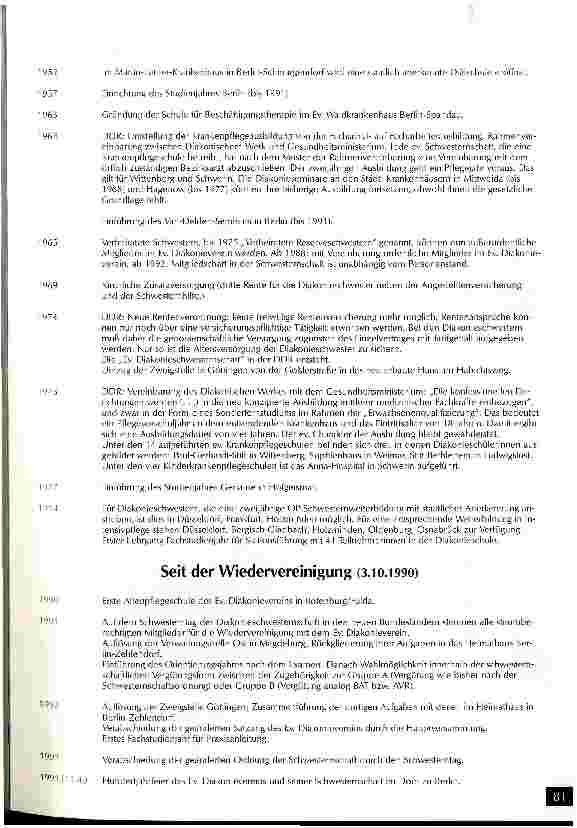 Vorschauseite 4: Geschichte des Ev. Diakonievereins E.V. und seiner Schwesternschaft