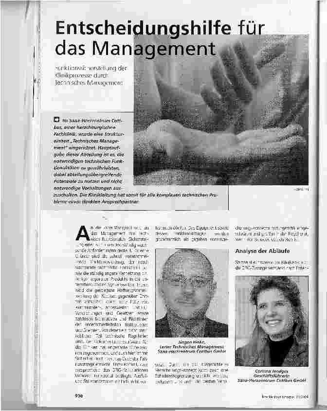 Vorschauseite 1: Entscheidungshilfe für das Management