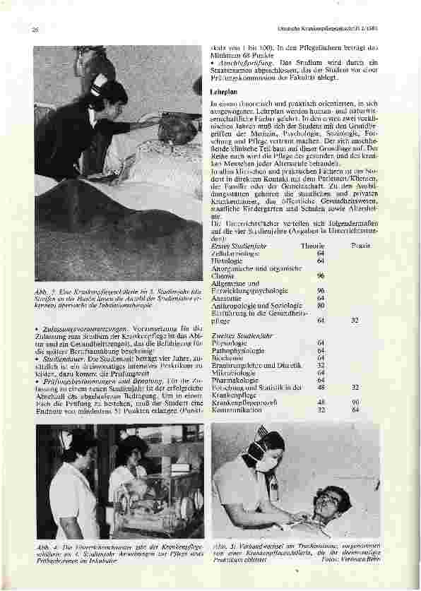 Vorschauseite 3: Das Hochschulprogramm für Krankenpflege an der Universität Concepciön in Chile