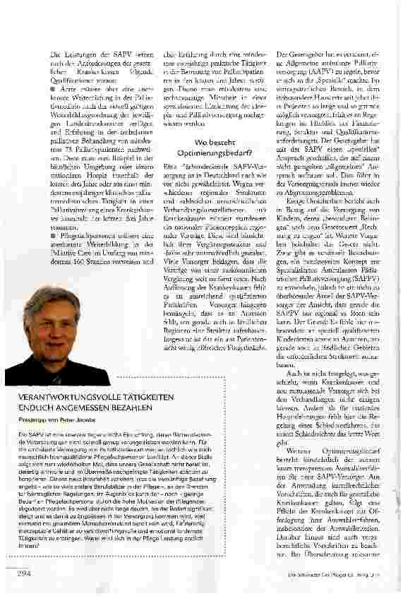 Vorschauseite 3: SAPV: ERHEBLICHER NACHBESSERUNGSBEDARF