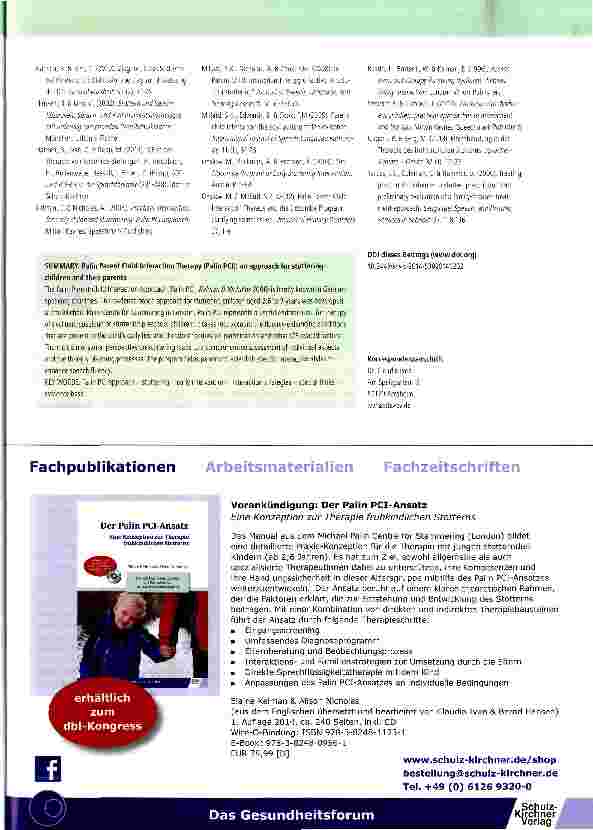 Vorschauseite 6: Palin Parent Child Interaction Therapy (Palin PCI)