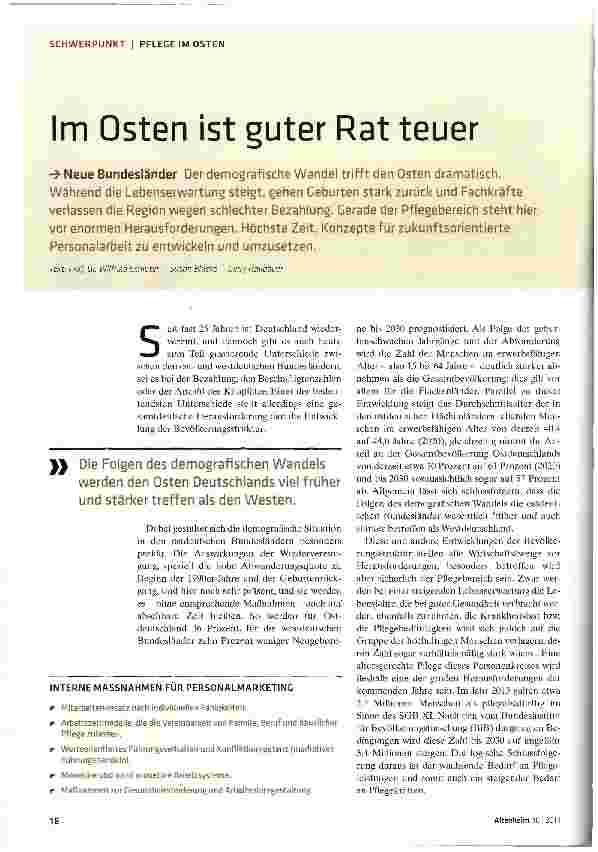 Vorschauseite 1: Im Osten ist guter Rat teuer