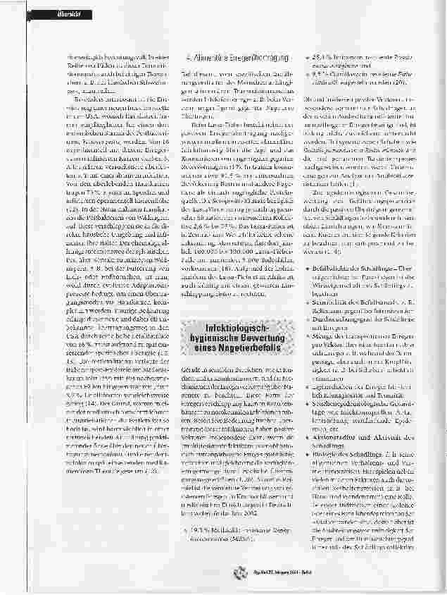 Vorschauseite 5: Ratten und Mäuse - unterschätzte Überträger und Reservoire gefährlicher Infektionskrankheiten?