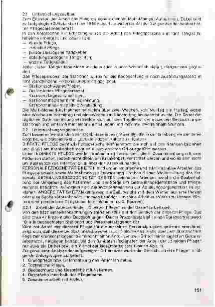 Vorschauseite 2: Der Stellenwert der Patientenbetreuung aus zeitlicher Sicht Pflegeforschung