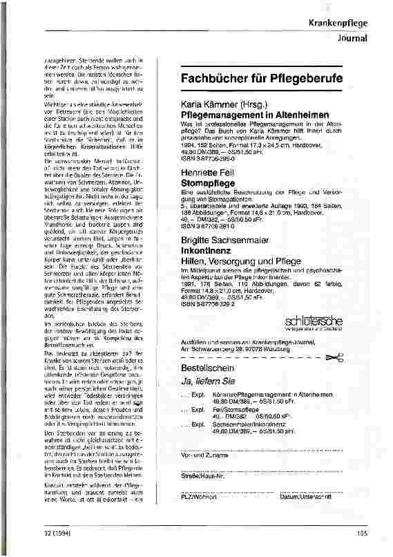 Vorschauseite 4: Interaktion zwischen BewohnerInnen und Pflegenden in Altenheimen