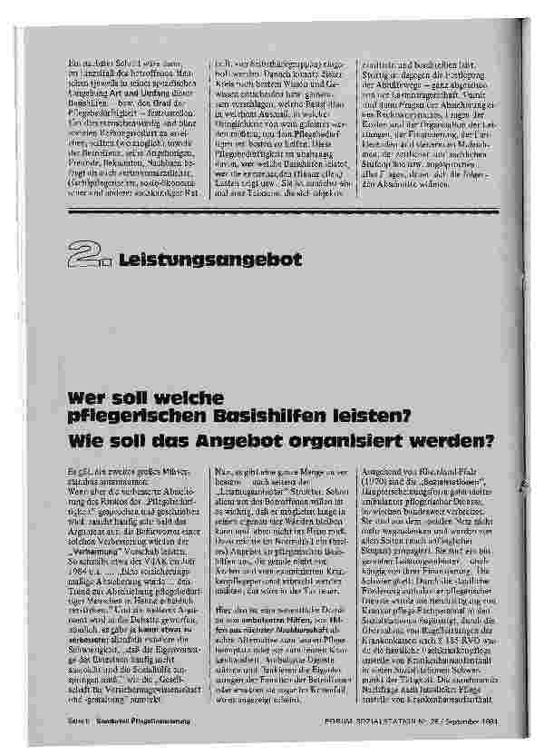 Vorschauseite 5: Pflegebedürftigkeit, Pflegefinanzierung Leistungsarten