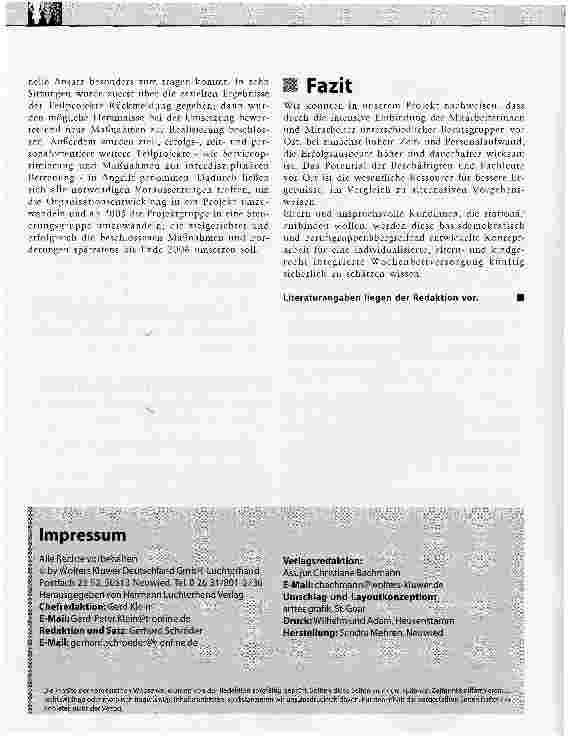 Vorschauseite 4: Integrative Wochenbettpflege und Primary NursingBeispiel Frauenklinik RK München