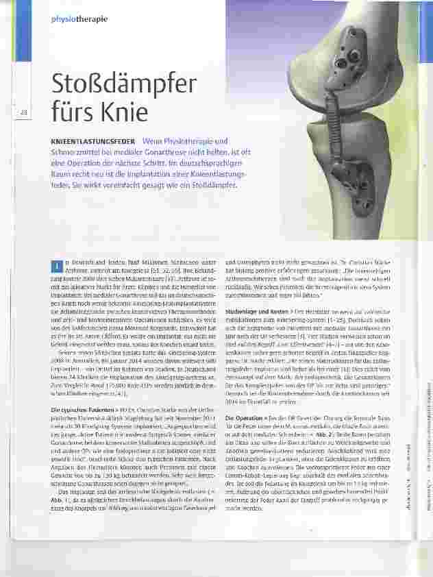 Vorschauseite 1: Stoßdämpfer fürs Knie