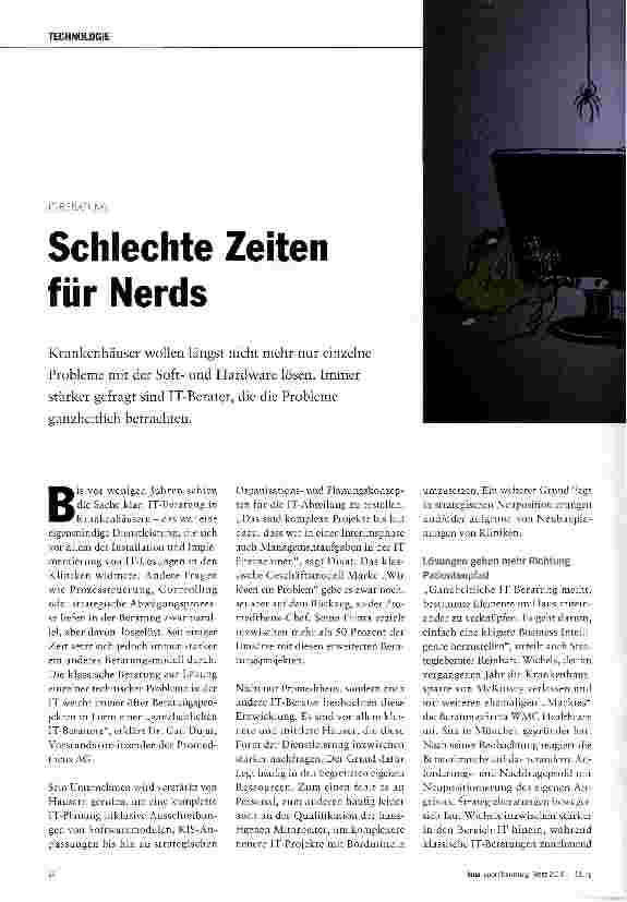 Vorschauseite 1: Schlechte Zeiten für Nerds